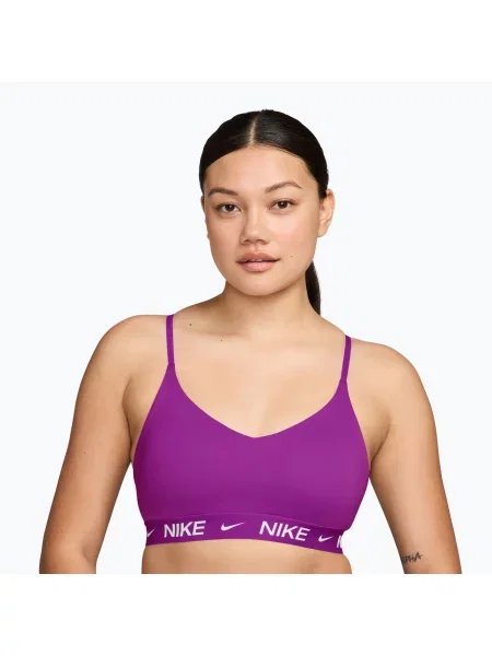 Sutien de antrenament pentru femei Nike Dri-Fit Indy Light Support vivid purple violet