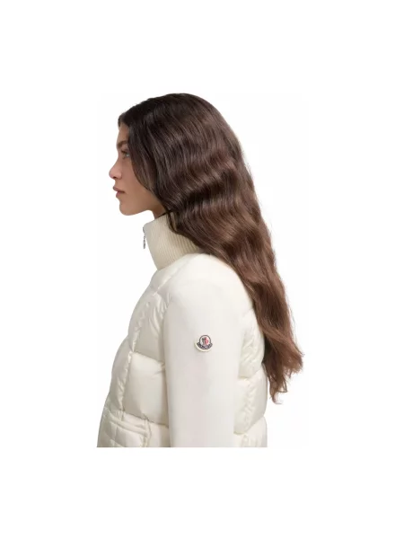 Kardigan Moncler wełniany biały