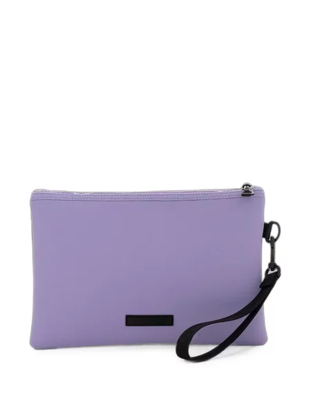 Clutch Ea7 Emporio Armani με αυτόγραφο μωβ