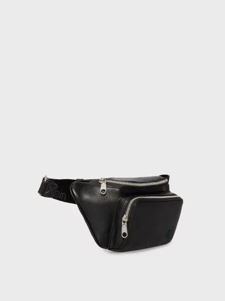 Поясна сумка Calvin Klein з ремінцями чорна