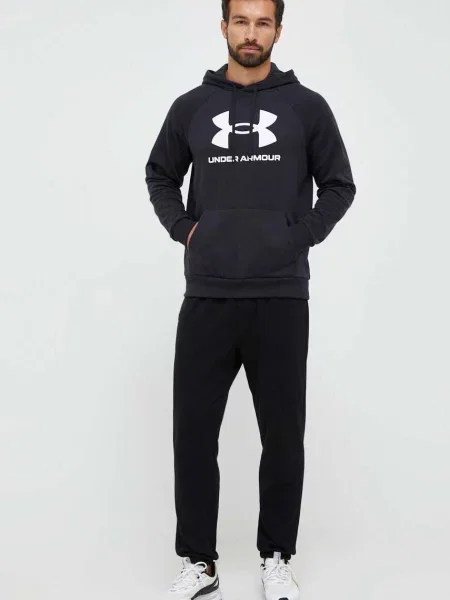 Pánska mikina Under Armour Rival Fleece Logo HD black/white čierna
