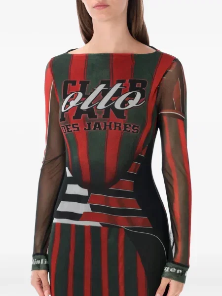 Rochie maxi Ottolinger cu imagine roșu