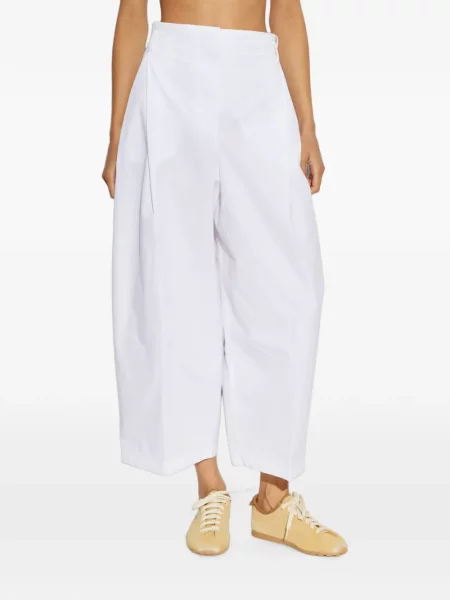 Pantaloni Jacquemus alb