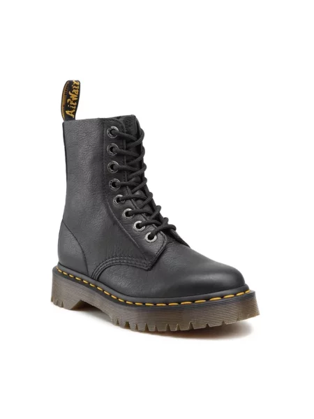 Botki Dr. Martens sznurowane skórzane czarne