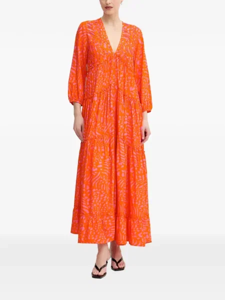 Rochie maxi Lola_casademunt cu paiete portocaliu
