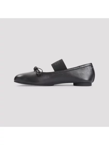 Maison Margiela baleriny skórzane czarny