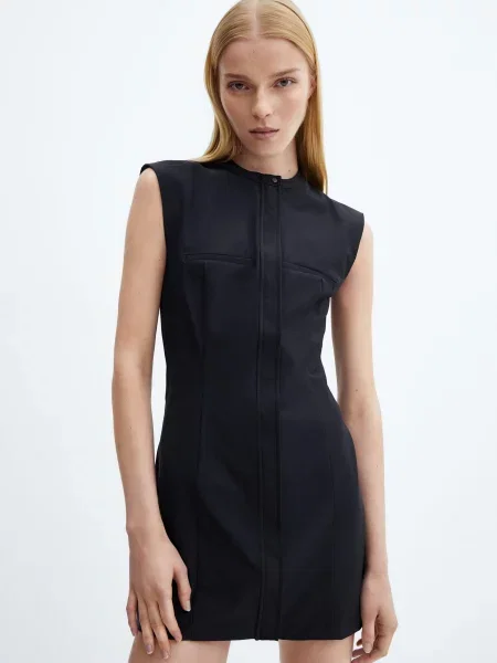 MANGO Сукня міді Темно-синій синя