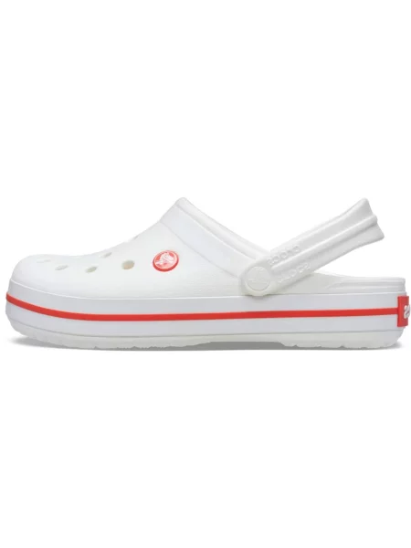 Crocs Dreváky červená biela