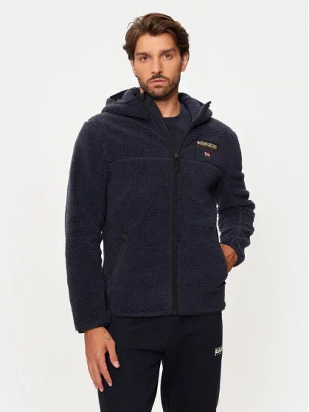 Fleece φλις φούτερ Napapijri μπλε