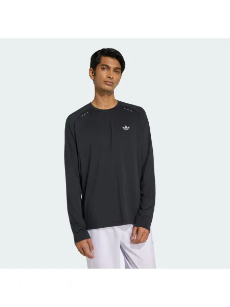 Koszulka TECH TREFOIL ESSENTIALS POLY LONG SLEEVE czarna
