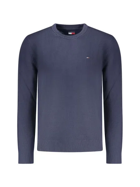 Pulover Tommy Hilfiger cu decolteu rotund albastru