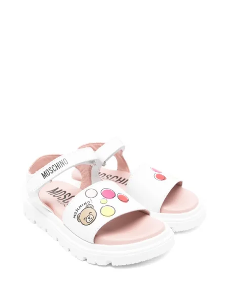 Sandały dziecięce Moschino białe