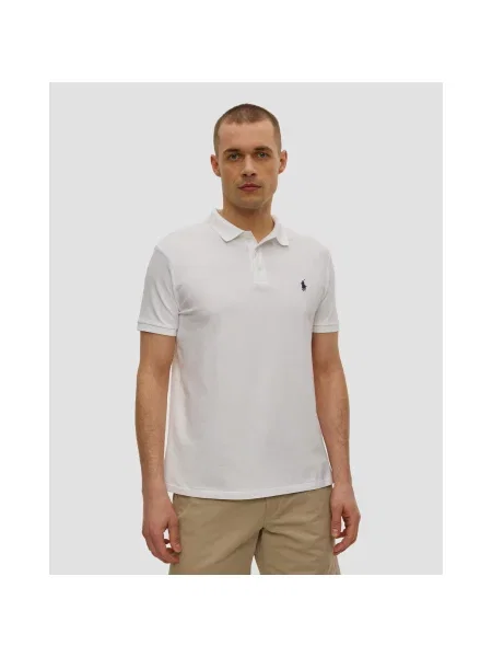Koszulka polo o kroju regular fit z mieszanki bawełny Polo Ralph Lauren biała