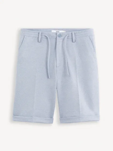 Pantaloni scurți Celio din canvas albastru