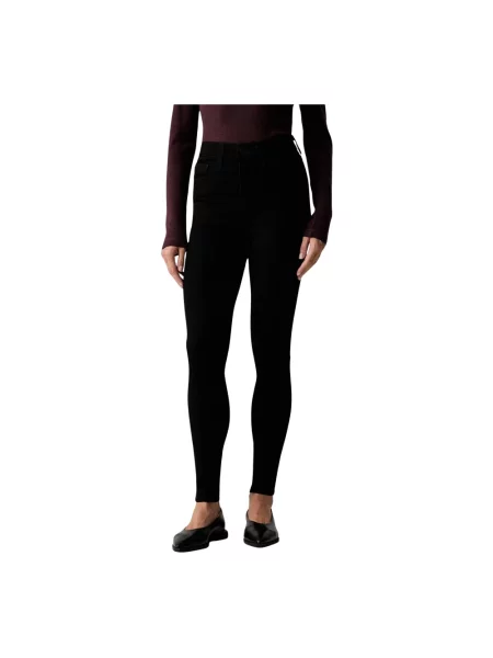 Jeansy skinny Levi's 720 z wysoką talią czarne