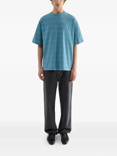 Tricou Jil Sander cu dungi albastru