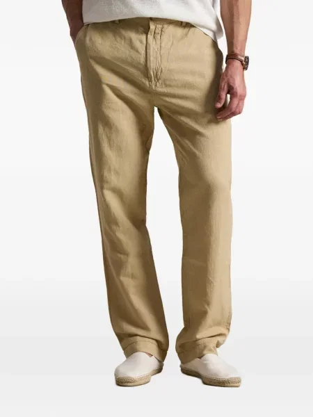 Φόρεμα Polo Ralph Lauren χωρίς τακούνι κλασική καφέ