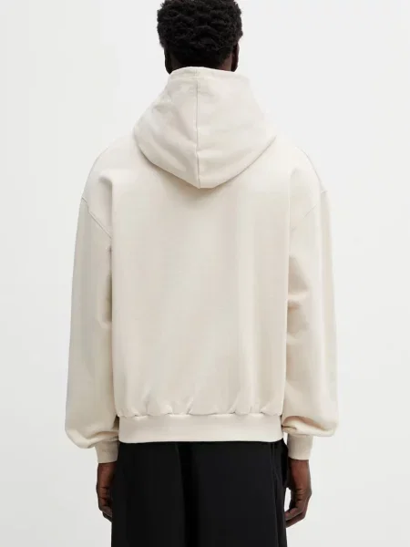Haftowana bluza z kapturem Filling Pieces beżowa