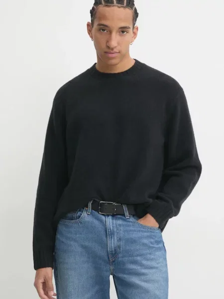Пуловер Abercrombie & Fitch мъжки черно