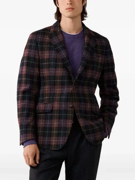 Sacou Hackett London în carouri violet