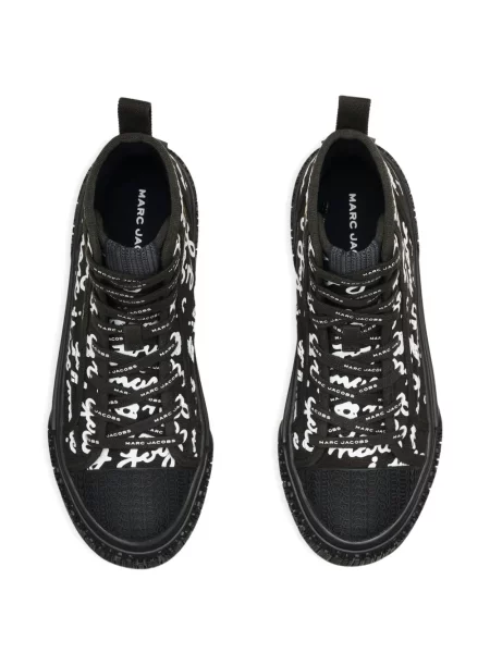 Sneakerși Marc Jacobs din canvas negru