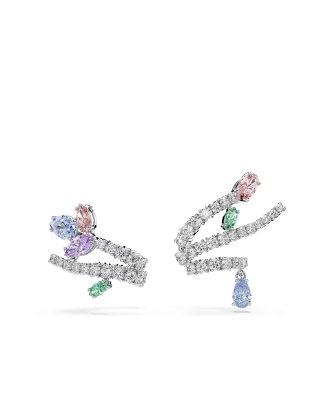 Cercei Swarovski cu zirconiu verde