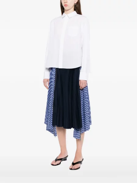 Cămașă Sacai din poplin alb