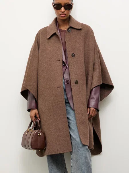 Answear.LAB płaszcz wełniany brązowy