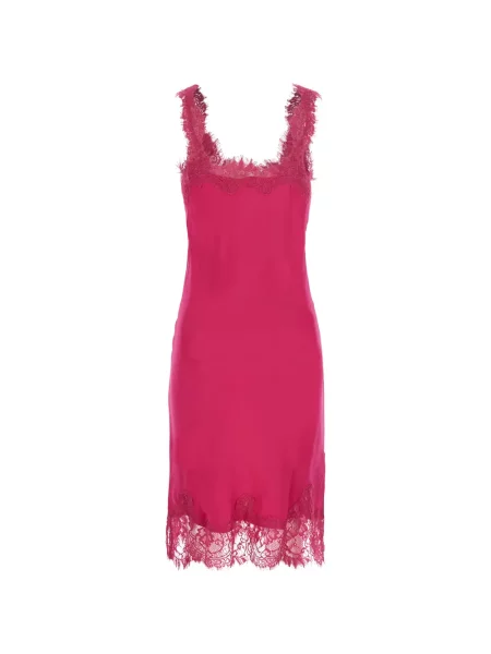 Rochie midi Gold Hawk de mătase roz
