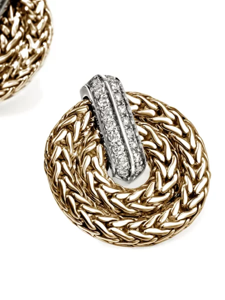 Diamant cercei John Hardy auriu