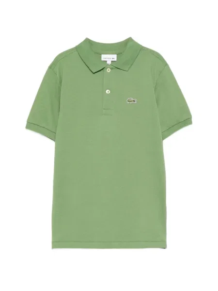 Koszulka polo dziecięca Lacoste zielona