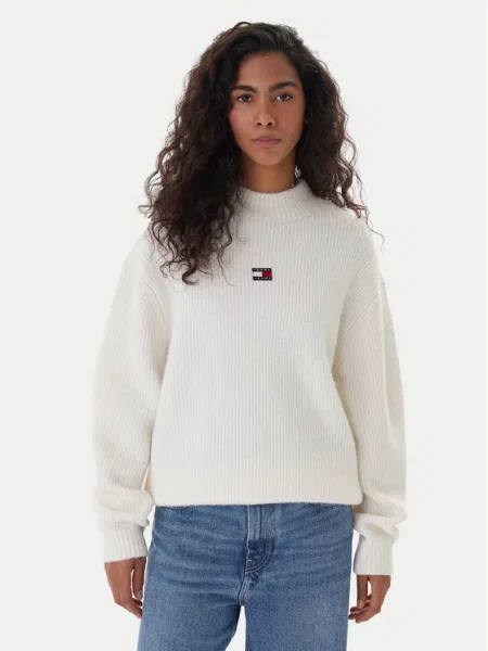 Tommy Jeans Golf Badge Écru