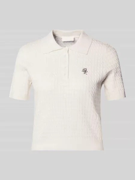 Koszulka polo z mieszanki o kroju regular fit model Manolja' Leger biała