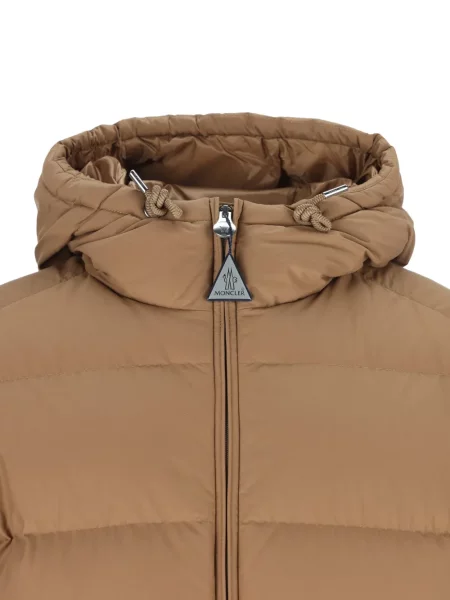 Páperová bunda Moncler hnedá