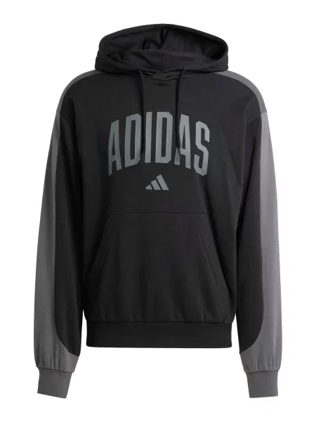ADIDAS SPORTSWEAR Hanorac sport COLLEGIATE gri bazalt / gri închis negru