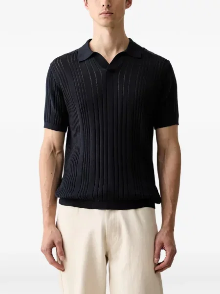 Scurt tricou Karl Lagerfeld tricotate albastru