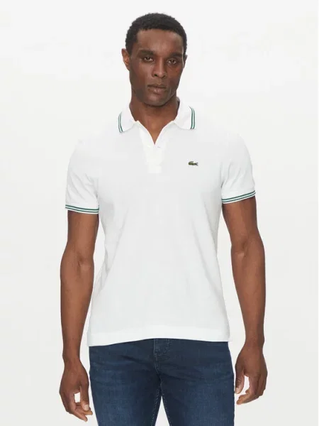Polo Lacoste λευκό