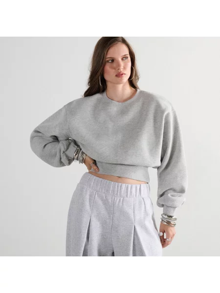 Свитшот Cropp серый
