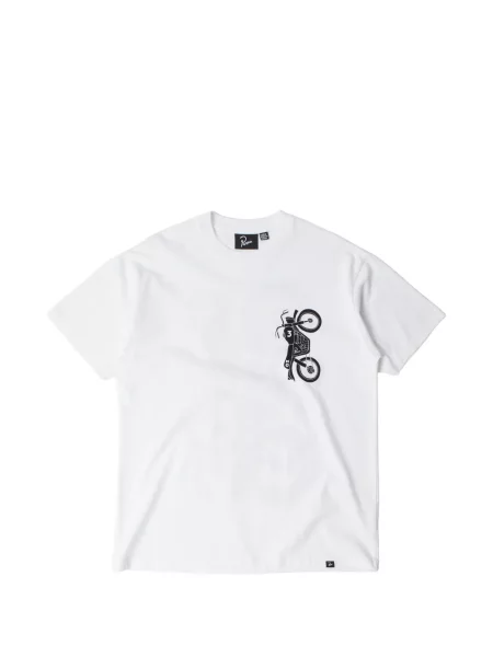 Tricou By Parra cu imagine alb