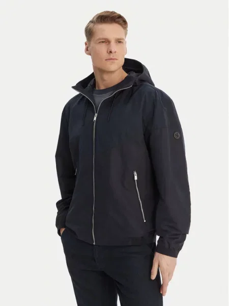 BOSS Prehodna jakna H-Cireno 4 Mornarsko modra