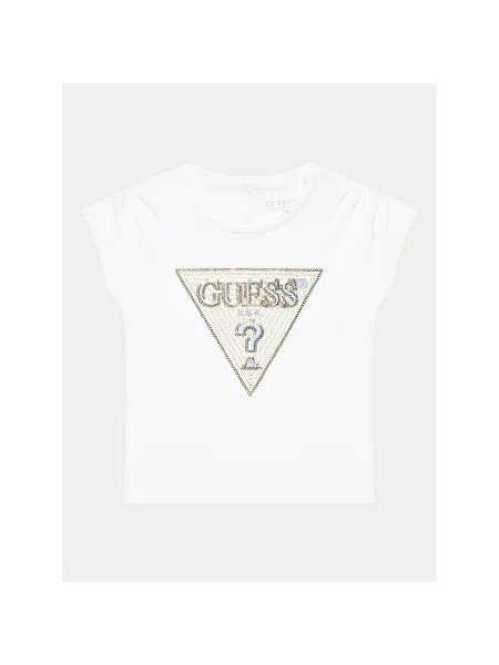 Guess Póló Boxy Fit fehér
