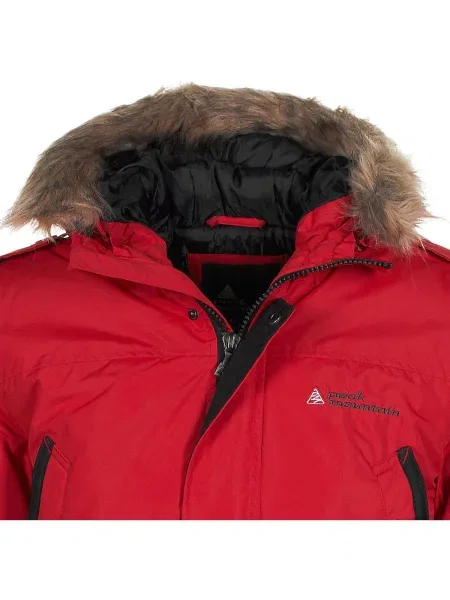Geacă parka Peak Mountain roșu