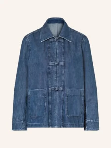 Arket Džínová Bunda denim blue modrá