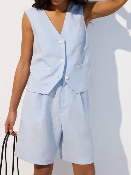 Класичний жилет Estro блакитний