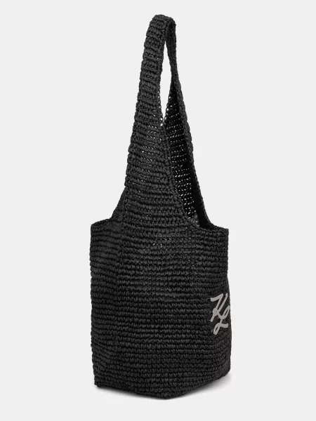Karl Lagerfeld geantă hobo pentru femei K/AUTOGRAPH negru