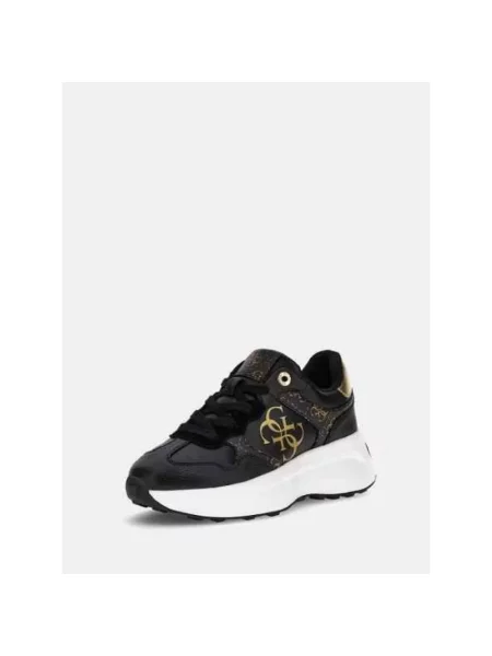 Sneakersy Guess skórzane czarne