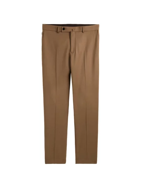 Pantaloni Slowear din țesătură twill conici maro