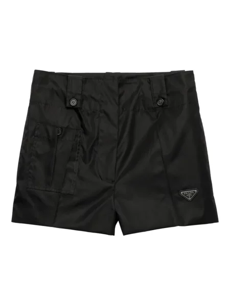 パンツ PRADA Women Shorts  Burmudas P272HSOOO14WQ F0241 Brown Prada Cotton-Twill Belted Shorts | Harrods UK