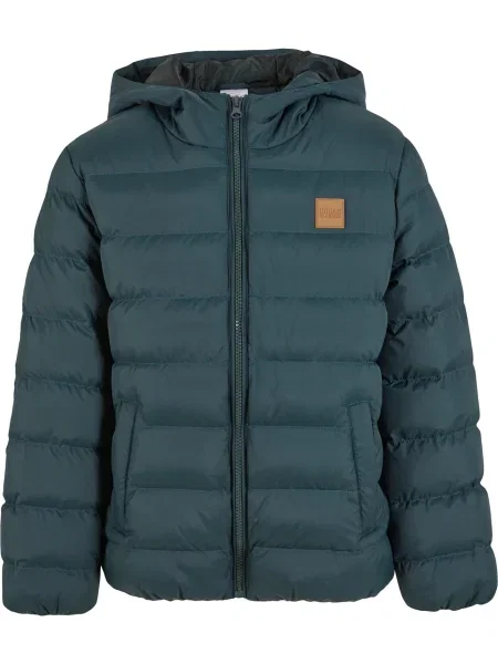 Urban Classics Zimní bunda tmavě zelená