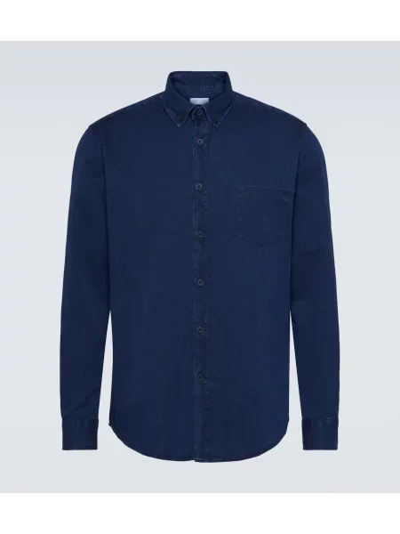 Kavbojska srajca Sunspel modra